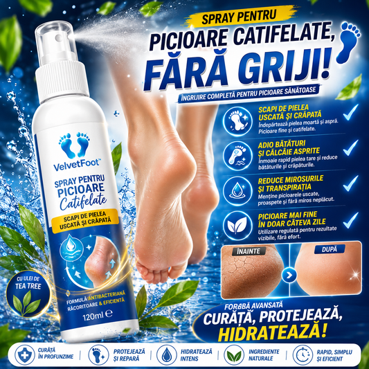 Spray Pentru Picioare Catifelate- VelvetFoot™