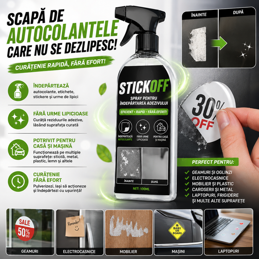 Spray Pentru Îndepărtarea Adezivului StickOff™